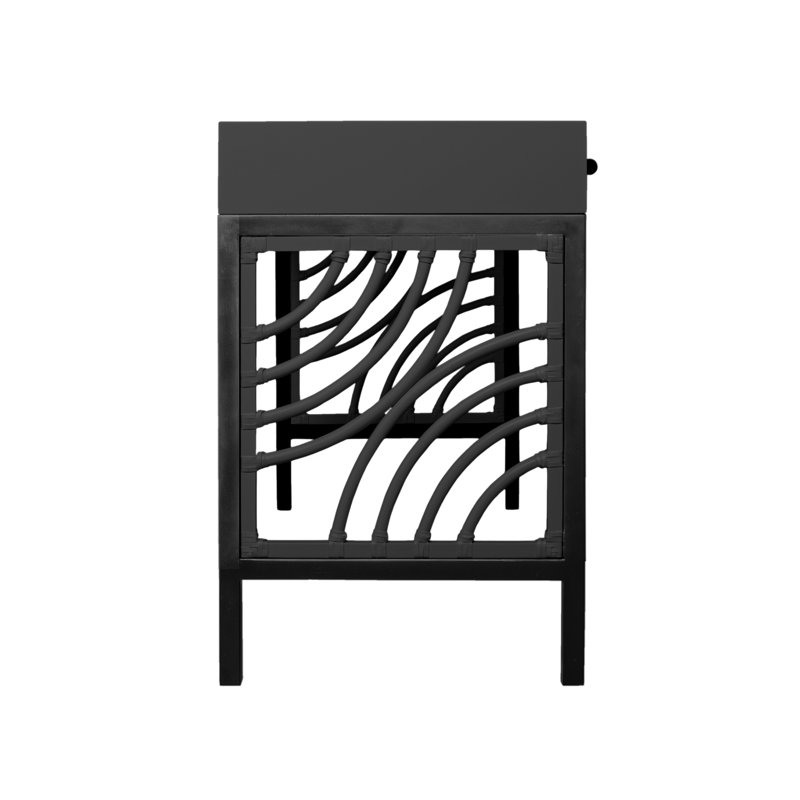 Swirl Writing Desk, Black