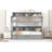 Twin Size Bunk Bed With Built-In Shelves Beside Both Upper And Down Bed And Storage Drawer
