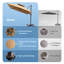 Parasol en porte-à-faux rectangulaire 13 'x 10', base de contrepoids incluse-1950906326