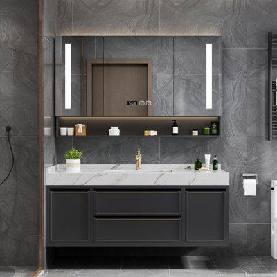 Bathroom cabinet light luxury modern style