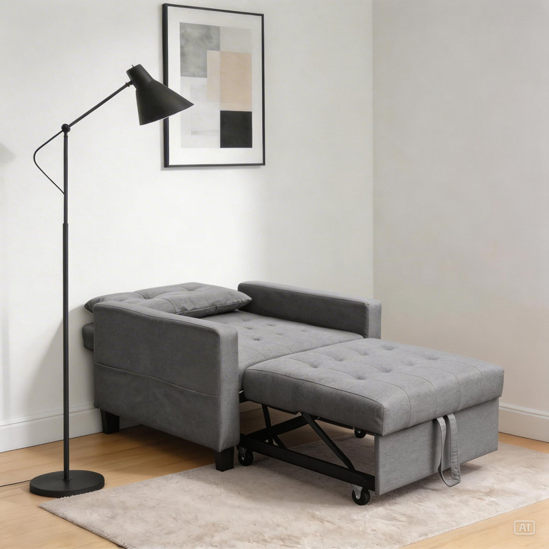 Svanberg Upholstered Accent Sofa Bed Chair