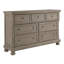 Commode double 7 tiroirs avec miroir Austinburg