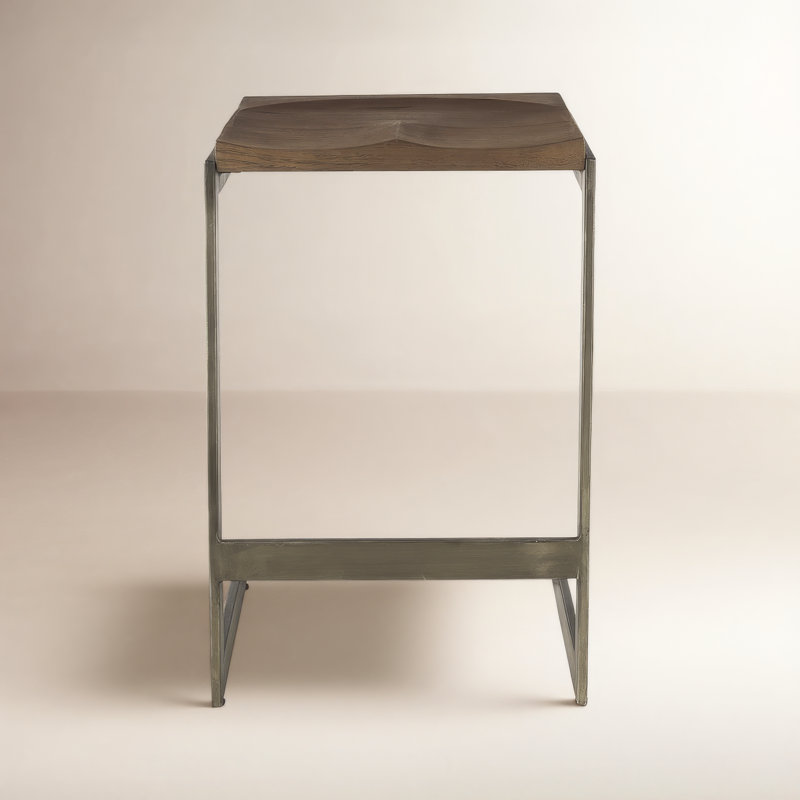 Christina Solid Wood, Medium Brown/Antique Nickel