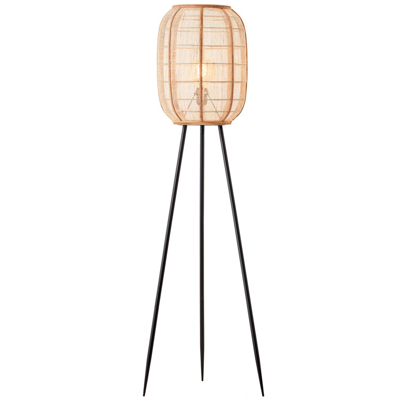 Talap 132.5Cm Black Tripod Floor Lamp