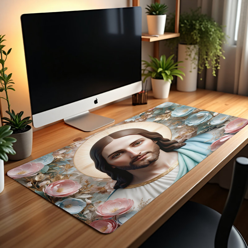 Polyester Desk Pad, 31.5x15.5