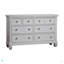 Commode 6 tiroirs Glendale blanc pur
