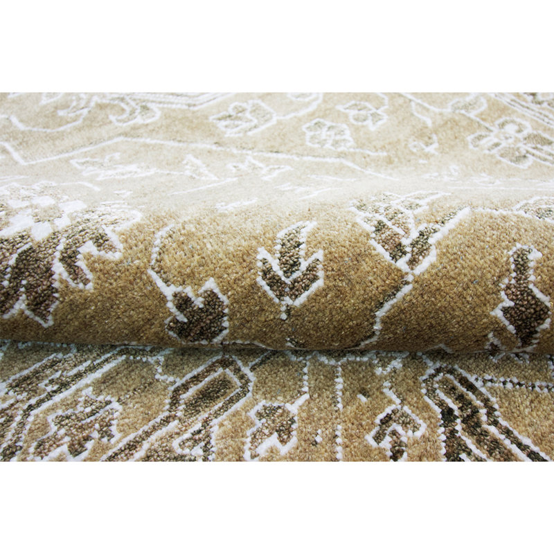 Oriental Area Rug in Brown, Rectangle 10' x 14'
