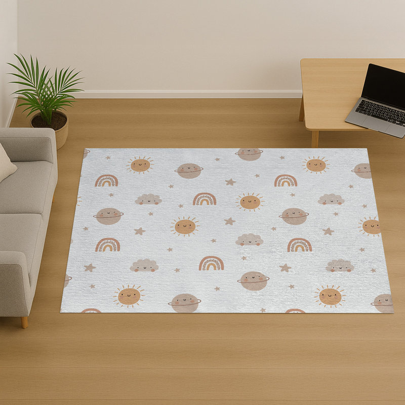 Geometric Shapes Area Rug, Rectangle 155 x 230 cm