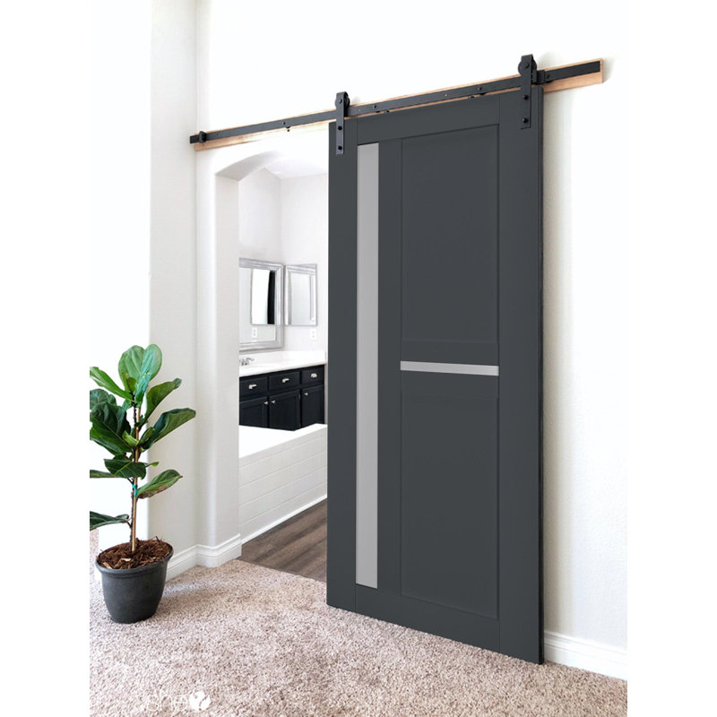 Porte de grange Veregio, Antracite, 36 po x 96 po