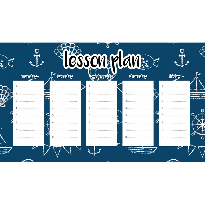 Magnetic Lesson Plan Boys' Nautical Style