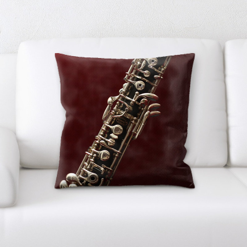 Housse et insert de coussin carré hautbois