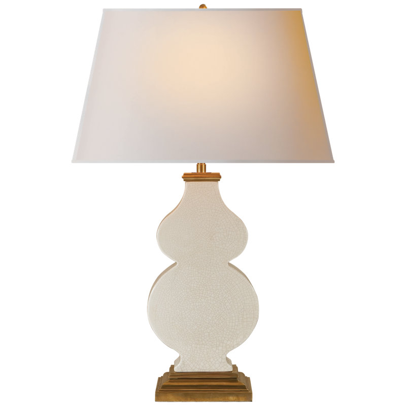 Alexa Hampton Anita Table Lamp, Tea Stain, Fabric