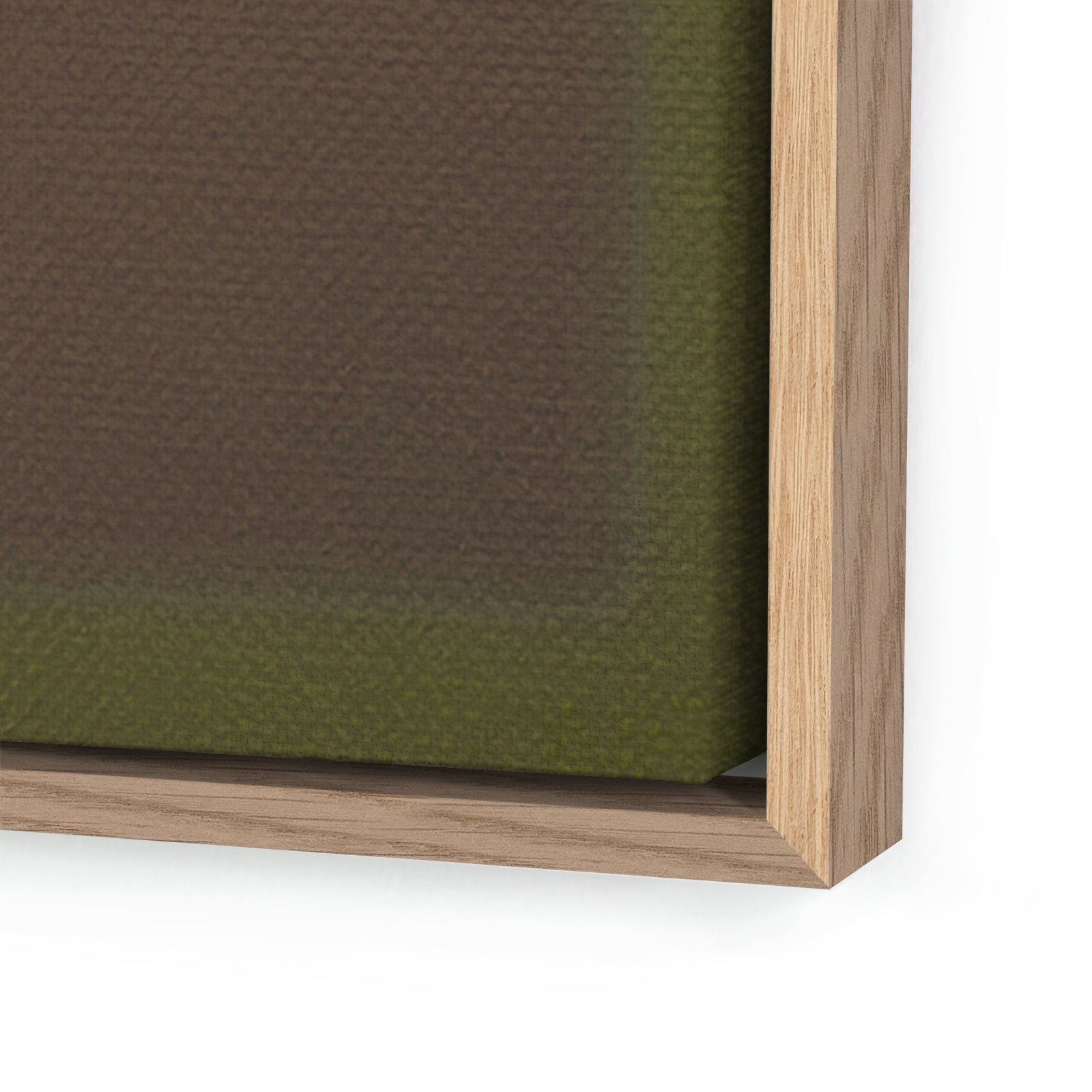 Composition Deep by Charles Stuart, Light Brown, 48" H x 36" W x 2" D, Green