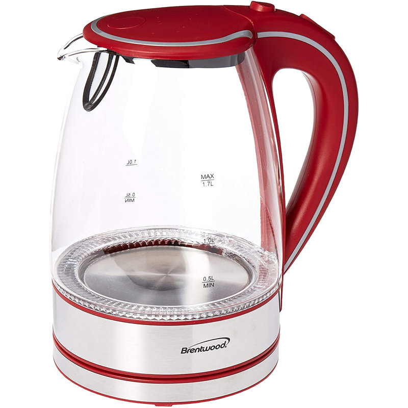 Brentwood 1.7 Quarts Glass Electric Tea Kettle