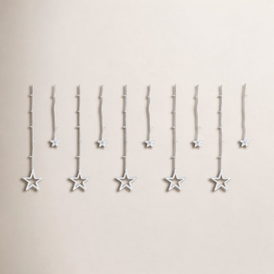 12-Count Star LED Icicle String Lights