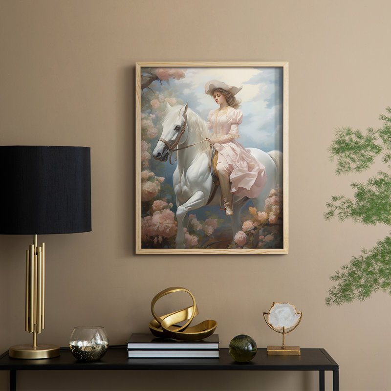 Reproduction encadrée WOMEN Series CML III - bois massif, Naturel, H 15 po x l 12 po
