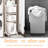 3- Tier Plastic Rolling Laundry Basket With Handles,  Modern Home Organizer Storage Rack