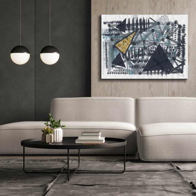  'Golden Triangle' by Lori Arbel Canvas Wall Art, 54" x 40"