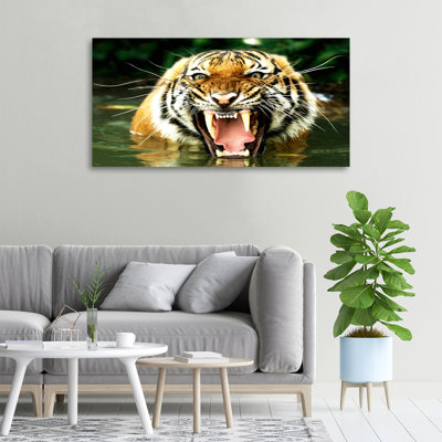 Roaring Tiger - Wrapped Canvas Print