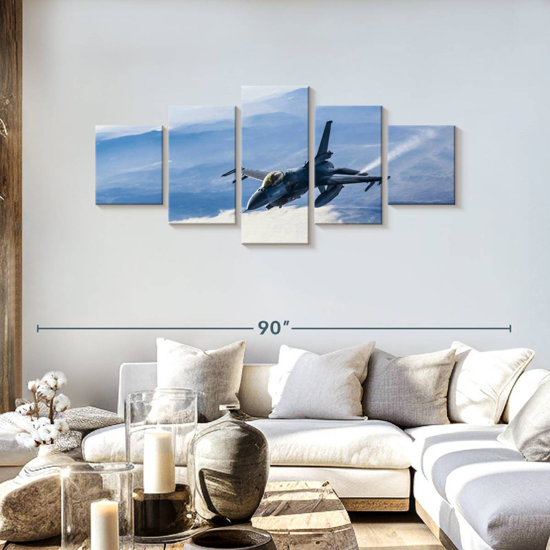 Air Force Jet, 30" H x 68" W