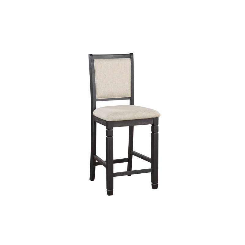 Ensemble de salle à manger Rodeny, 5 pièces, Noir, Beige / noir