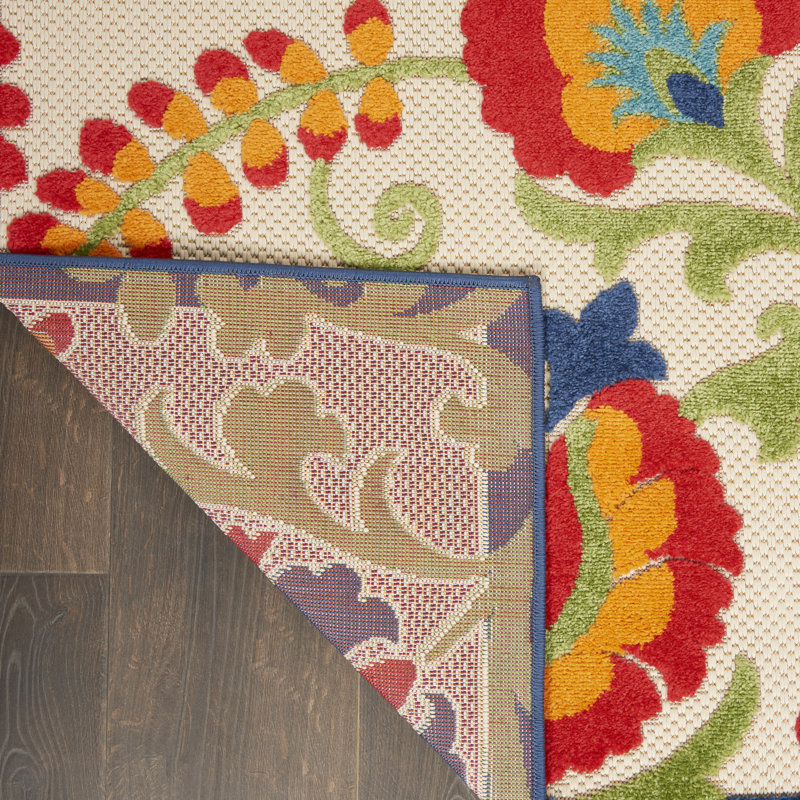 Aaryon Floral Indoor Rug, Runner 2'3" x 12'