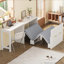Lit escamotable avec bureau à position réglable et coussin pliable-66796760