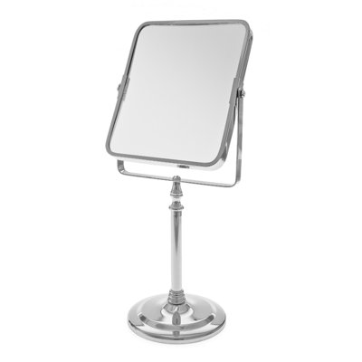 Plastic Round Freestanding Mirror Set