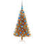 vidaXL Christmas Tree with 300 LEDs with Stand Gold PET-772991148