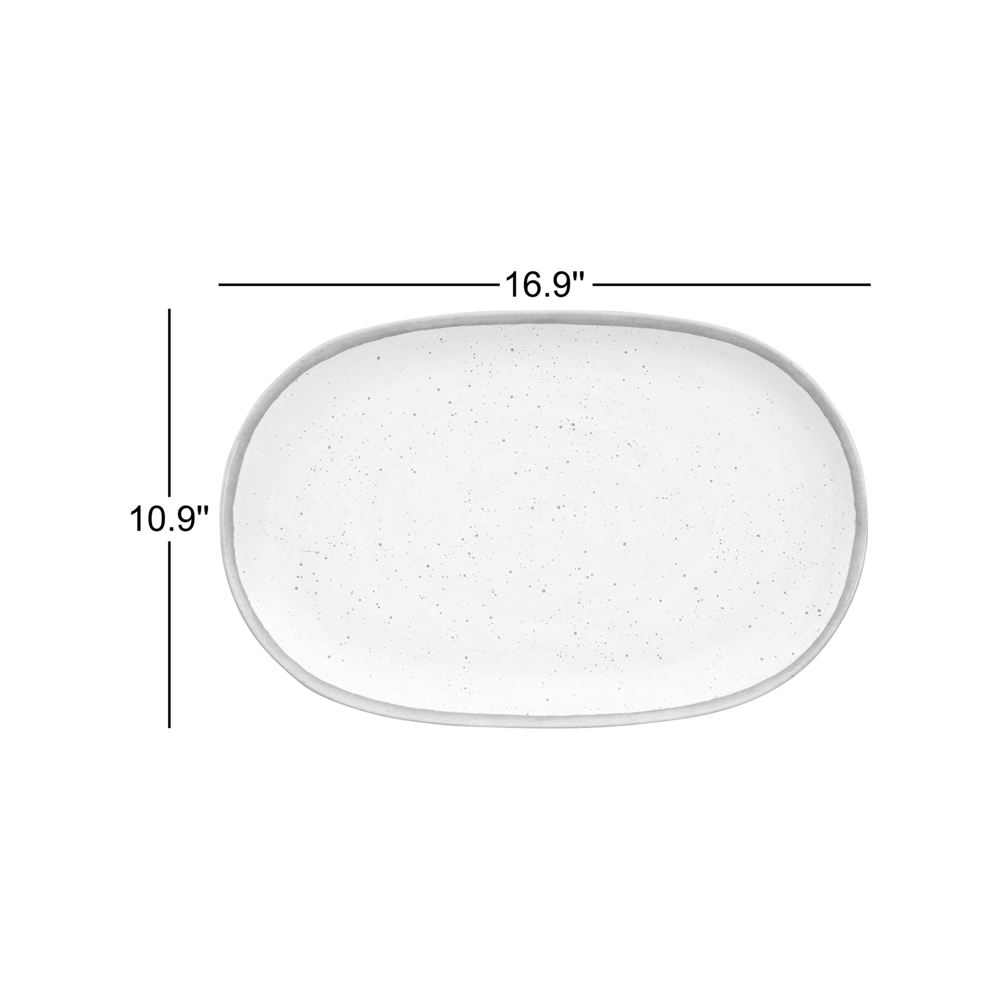 Laya Speckled Melamine Serving Platter
