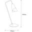 Lampe de bureau noire 19,69 po GrangeoverSands