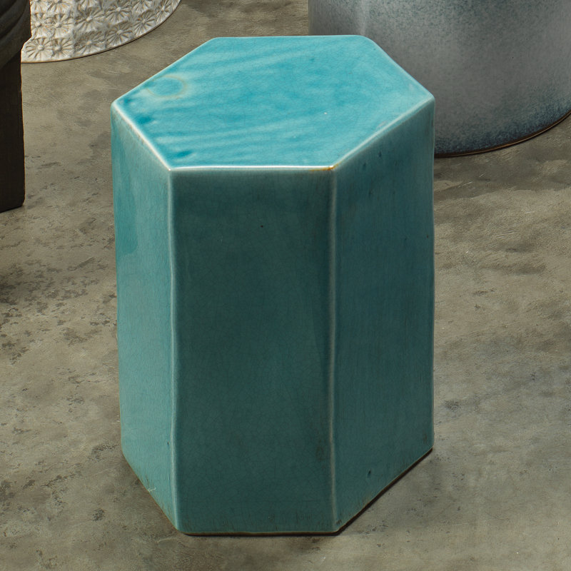 Porto End Table, Azure
