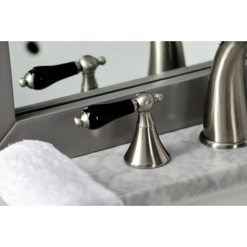 Robinet de salle de bain espacé avec ensemble de drain Duchess, Nickel brossé
