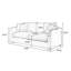 Causeuse-coussin standard en chenille crème et blanc-22893633