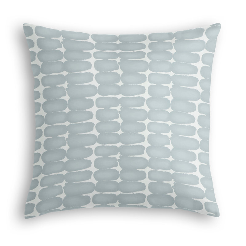 Housse et insert de coussin décoratif géométrique en polyester, 22 po x 22 po, Bleu