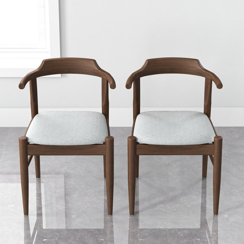 Fauteuil à oreilles Kamiran, Tissu gris