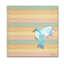 « flying blue oiseau », art sur toile-23105812