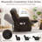 39.3" Wide Modern Plush Heated Massage Manual Recliner-1024799610