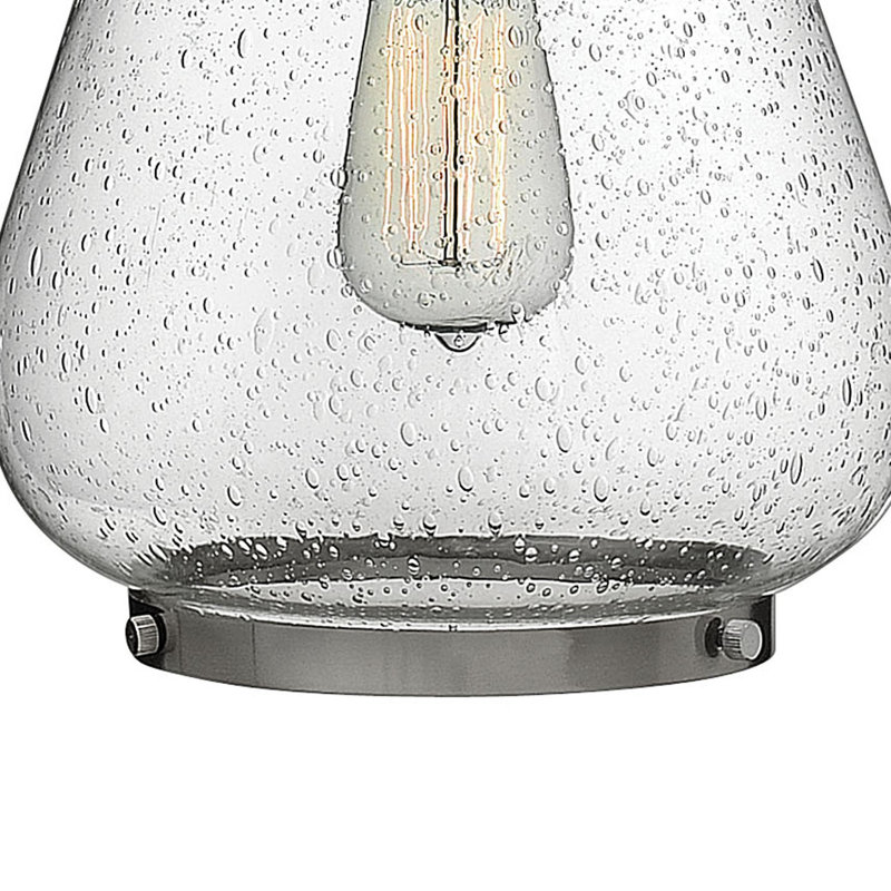 Finley 1 - Light Single Bell Pendant, Brushed Nickel