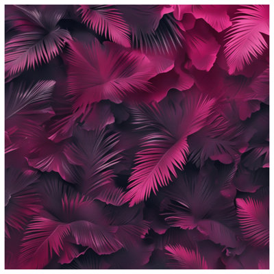 Tropical Palm Leaves Shower Curtains Extra Long