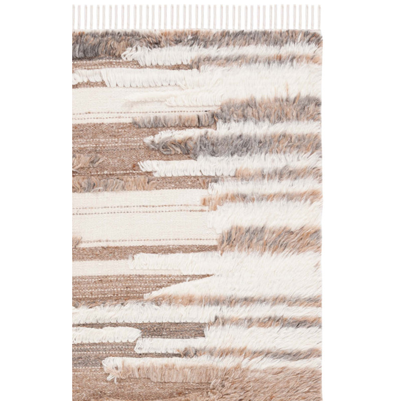 Tapis en coton tissé à la main Stochmal, Rectangle 4 pi x 6 pi