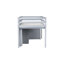 Lit mezzanine simple gris avec bureau pratique et combos de rangement-1284693413