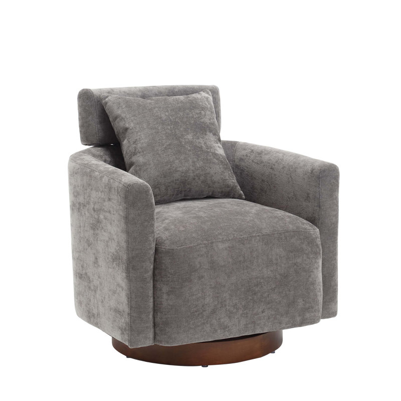 multi-gear adjustment backrest, soft and comfortable chenille fabric, ergonomic design  chair, Gray Chenille