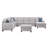 Manns Upholstered U-Shaped Sectional Left Hand Facing-1802145121