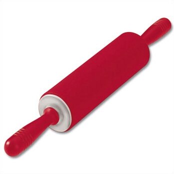 6,8cm Teigrolle "Kaiserflex" aus Silikon in Rot
