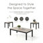 Ensemble de tables basses 3 pièces Brudan-780596140