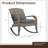 All-Weather Wicker Adirondack Rocking Chair with Cushions-530957308-530957305