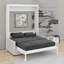 Lit escamotable double pleine grandeur avec coussin