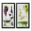 Raisins avec bouteille de vin - ensemble de 2 reproductions sur toile-1957411491-1957411502