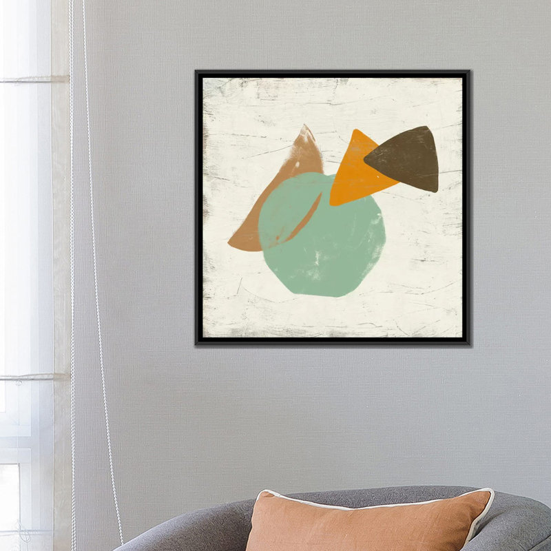 « mobile viii », impression sur toile, H 18 po x l 18 po x P 1,5 po, Toile avec cadre noir, Pas de tapis